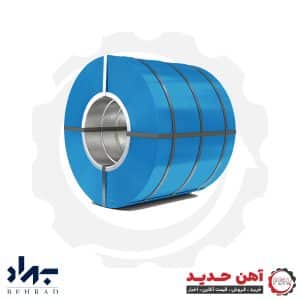 ورق رنگی آبی 0.48 عرض 1250 فولاد بهراد