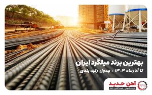 بنر بهترین برند میلگرد ایران